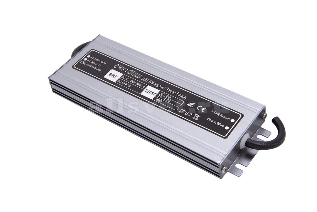 Герметичный блок питания в металлическом корпусе 24V 100Вт Compact