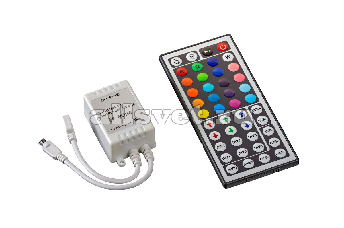 Контроллер RGB 12V/24V LN-IR44B 72W