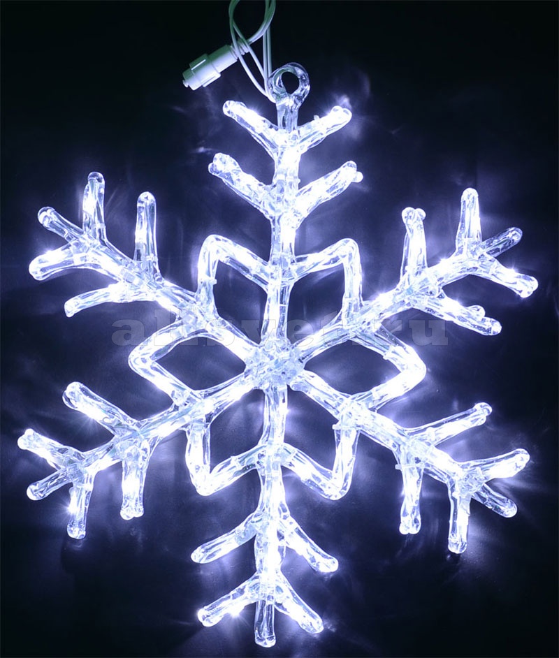 Снежинка светодиодная акриловая Rich LED Лёд 40 см